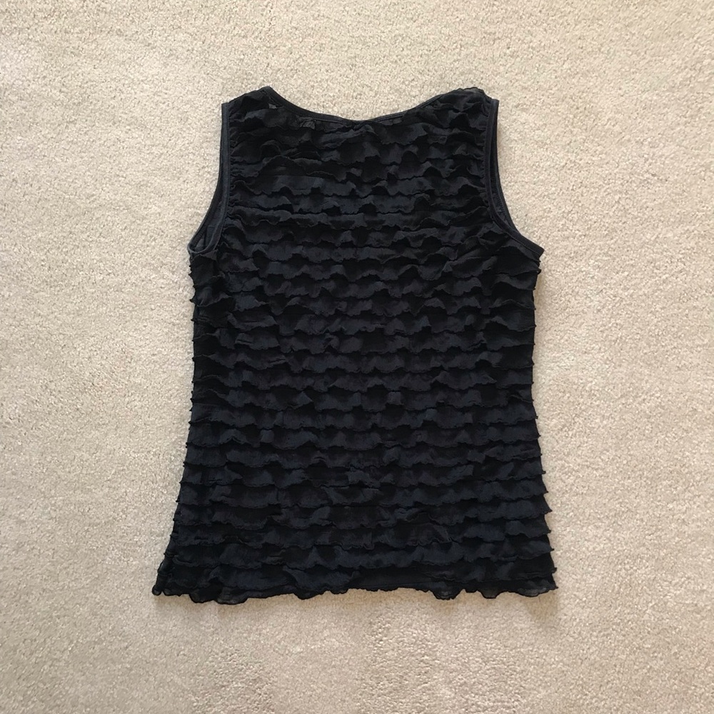 Brittany Black Ruffled Top - Picture 3 of 3